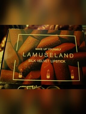 💄💋💄New LAMUSELAND 3Pcs/Set Moisten Waterproof Silk Velvet Lipstick Set (B)💄